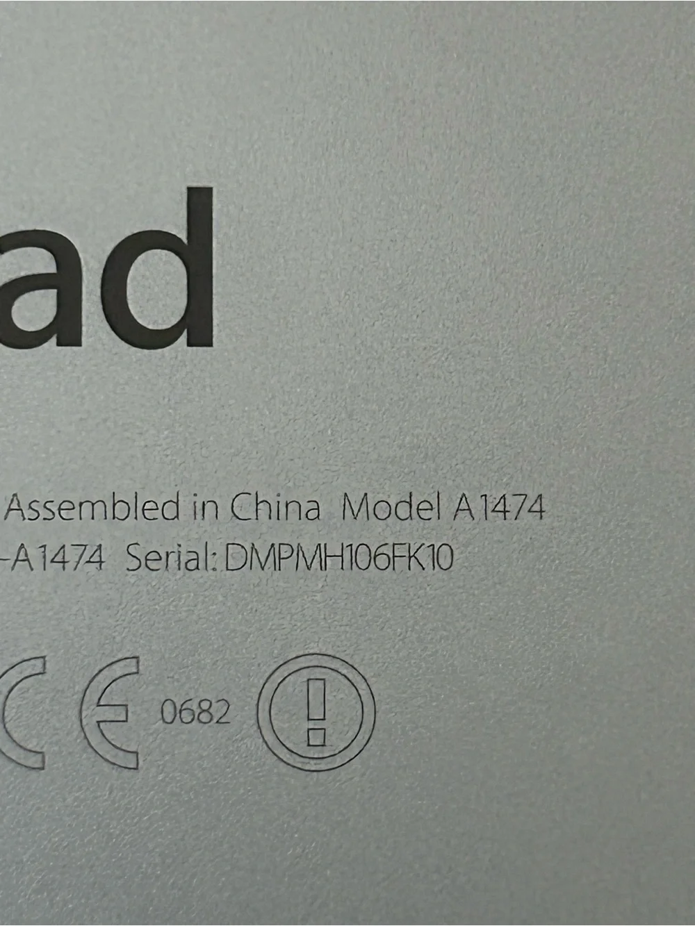 Apple IPad Air (1st Gen) Tablet with Charger Cable and Adapter (No Box)